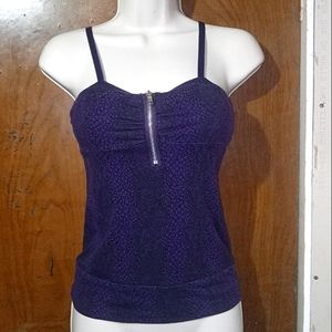 Medium purple snake print tank top